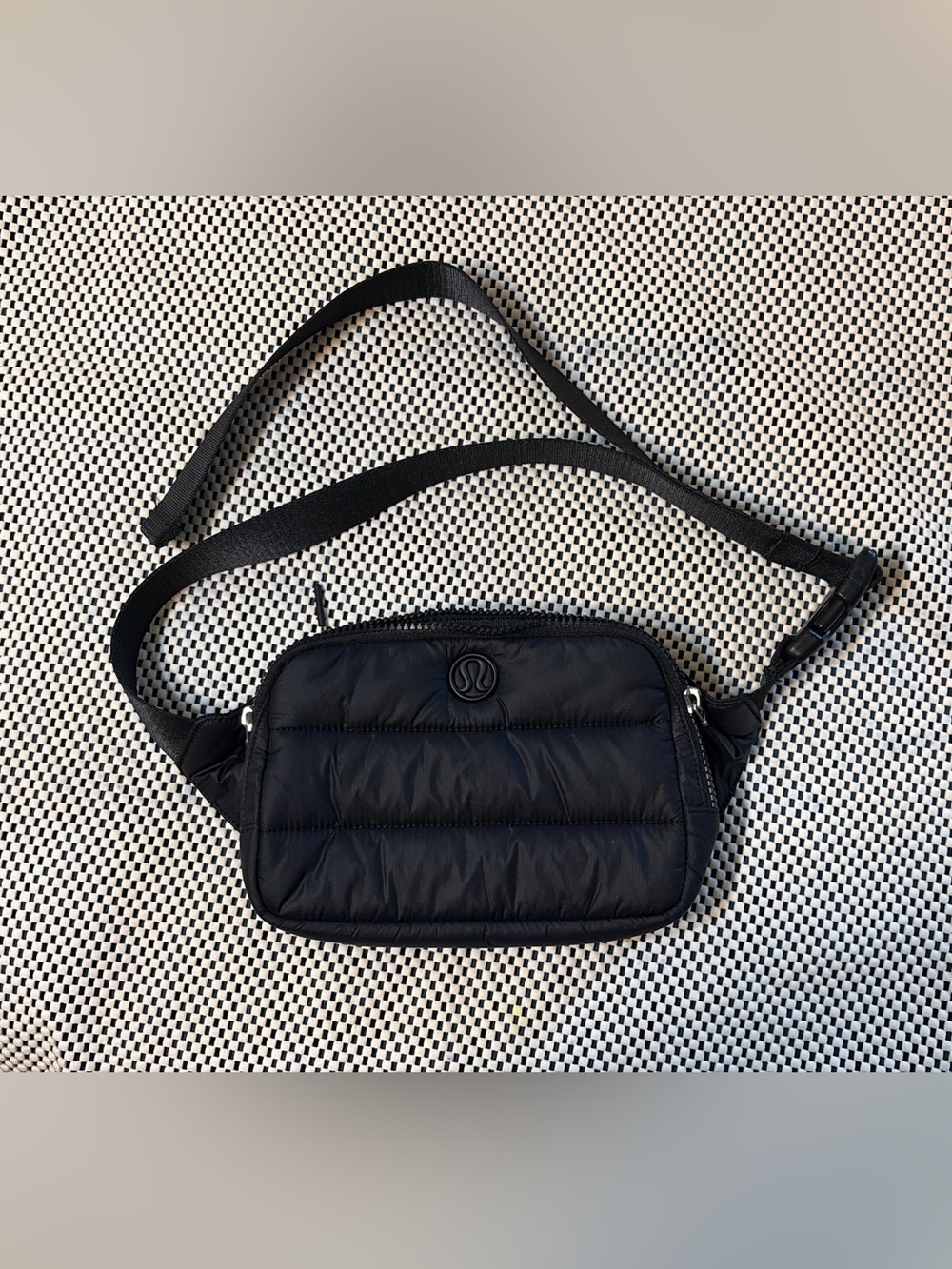lululemon athletica Black Quilted Belt Bag